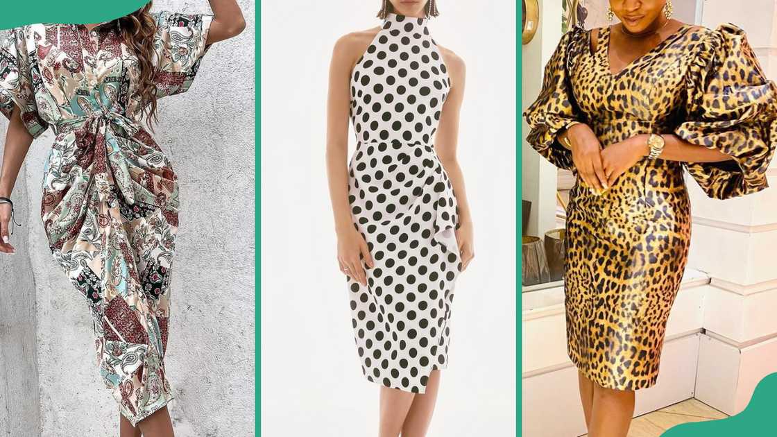 80s dresses: Batwing Sleeve dress, polka dot dress, and animal print dress 80s dresses: Batwing Sleeve dress, polka dot dress, and animal print dress