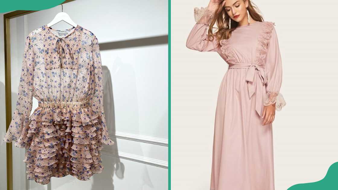 Ruffle trim dresses Ruffle trim dresses