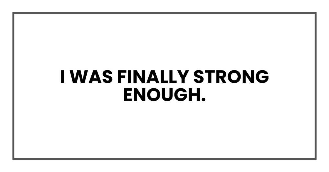 Strength to face truth.