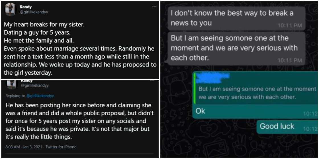 Nigerian lady explains how a man broke her sister's heart Nigerian lady explains how a man broke her sister's heart