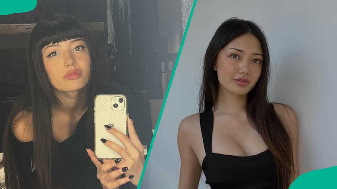 Miku Martineau wearing black outfits Miku Martineau wearing black outfits