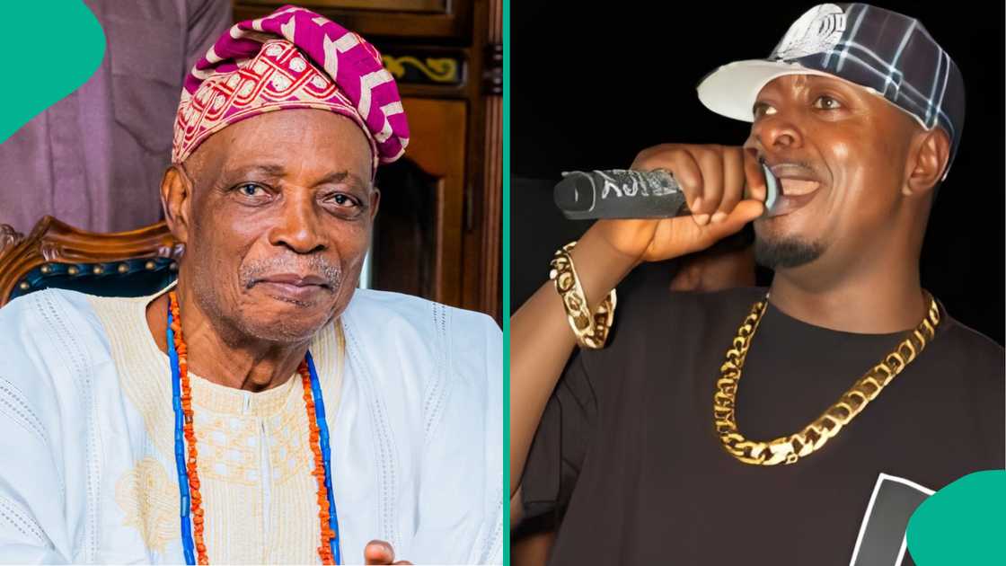Taye Currency performs at Oba Rashidi Ladoja's coronation.