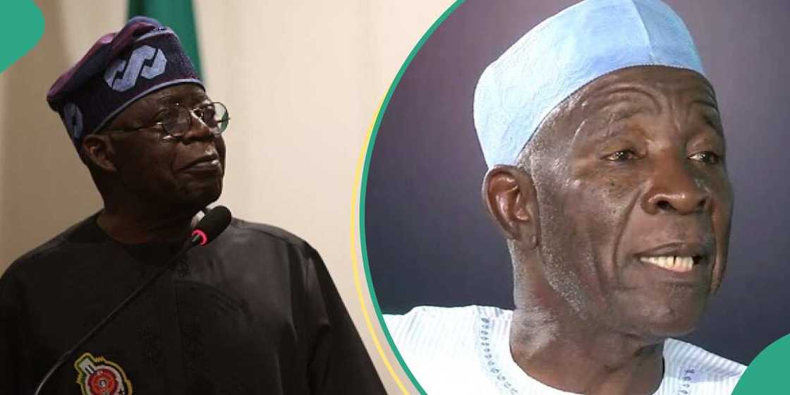 Bola Tinubu da Buba Galadima.