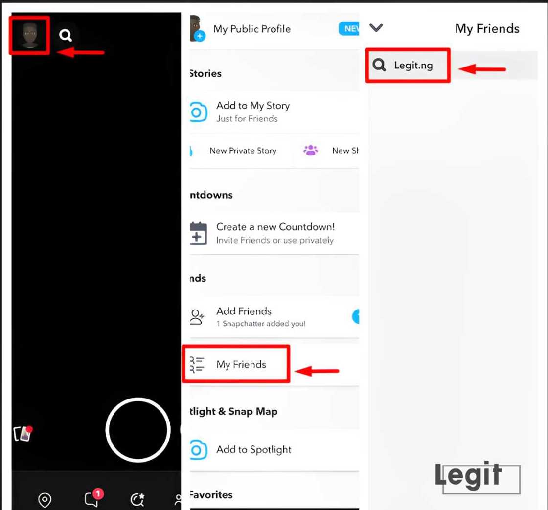 Steps to check if someone unadded you on Snapchat Steps to check if someone unadded you on Snapchat
