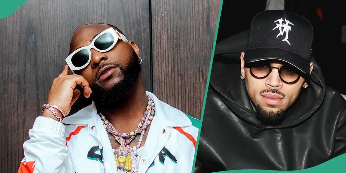 Davido praises Chris Brown.