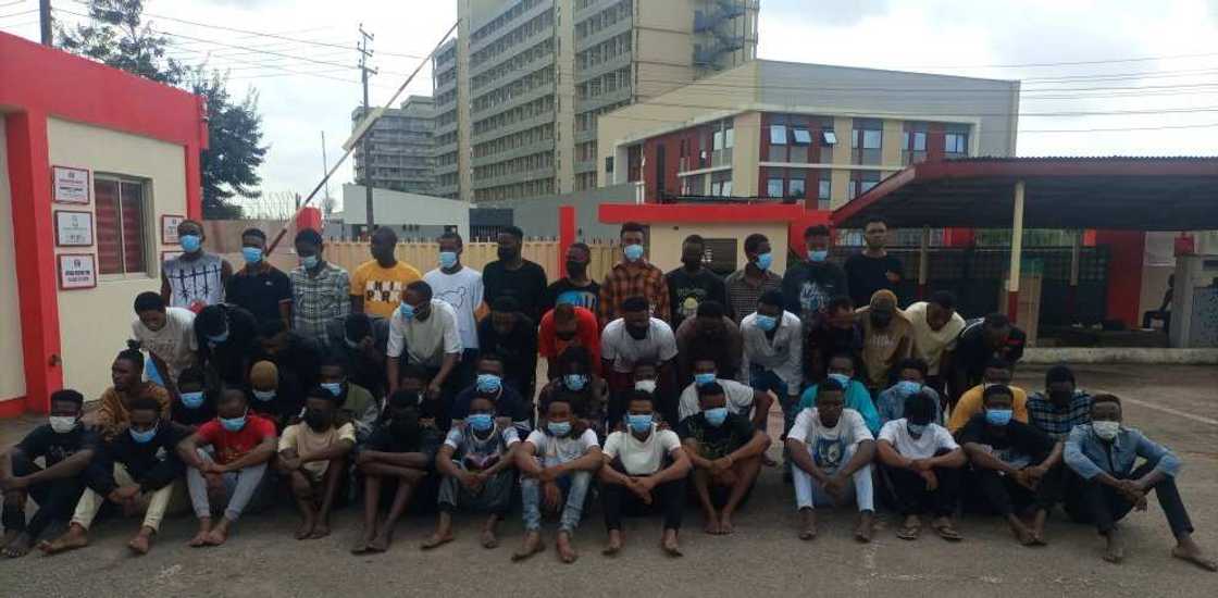 Alleged internet fraudsters Alleged internet fraudsters