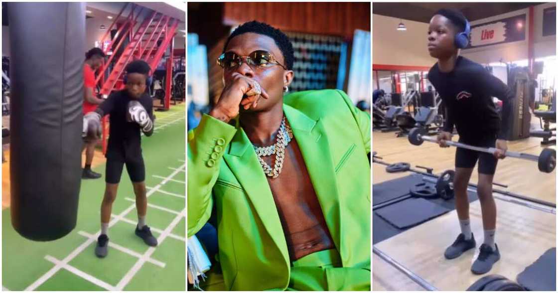 Photos of Wizkid and his son Tife Photos of Wizkid and his son Tife