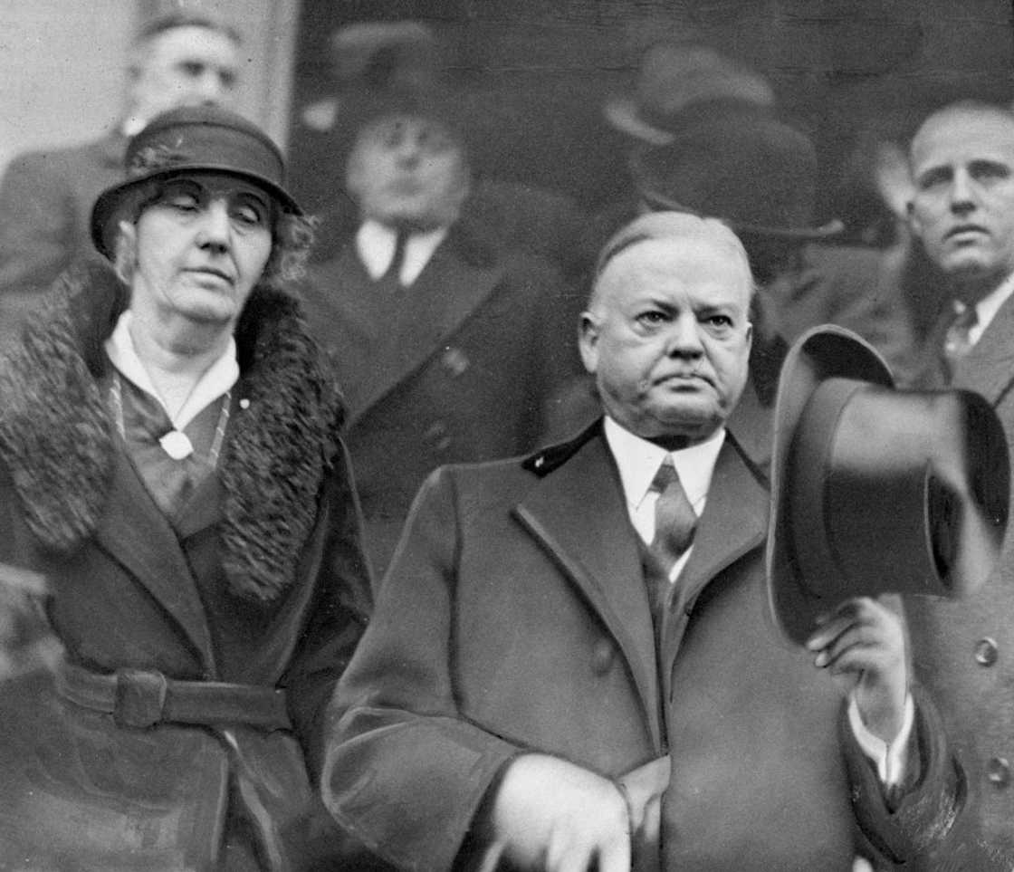 Herbert Hoover and his wife