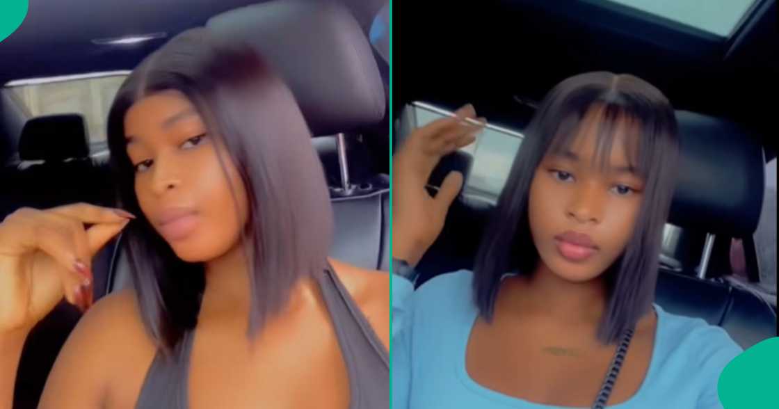 A lady reacts after seeing how the shoemaker used thread to sew her slippers, instead of applying glue. A lady reacts after seeing how the shoemaker used thread to sew her slippers, instead of applying glue.