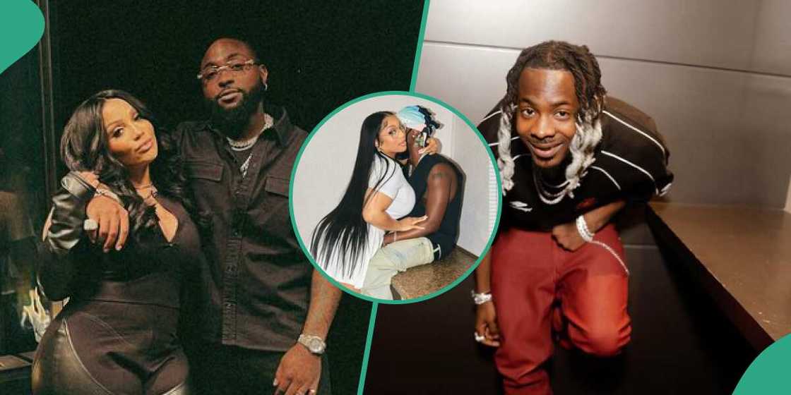 Davido and cousin Adenike, Davido’s cousin and Young Jonn Davido and cousin Adenike, Davido’s cousin and Young Jonn