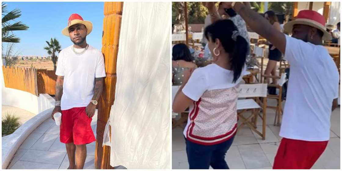 Davido 'hijacks' two oyinbo grannies in Morocco