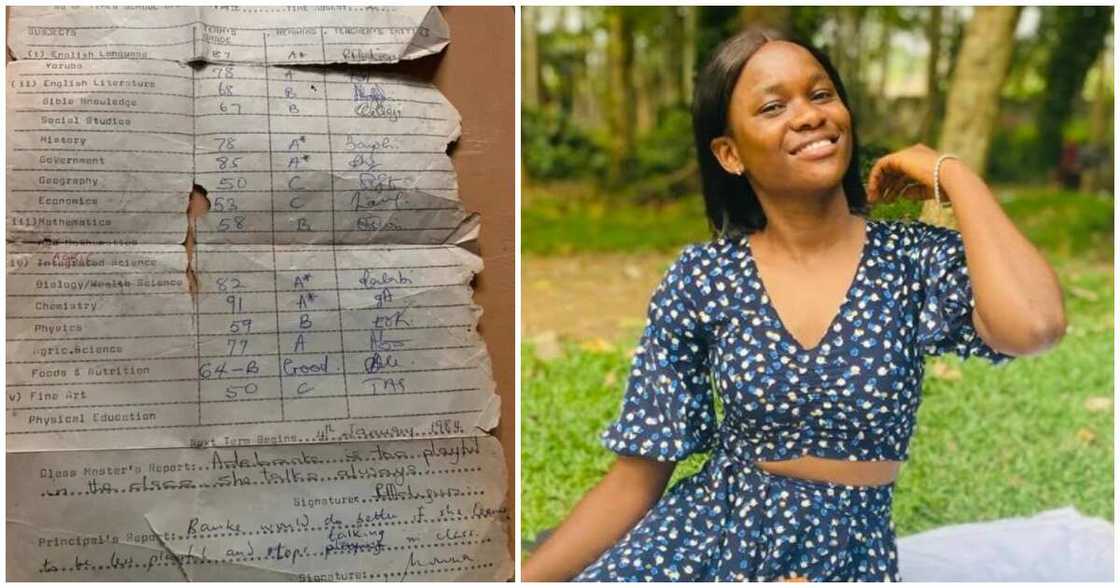 Nigerian lady, mother's secondary school result Nigerian lady, mother's secondary school result