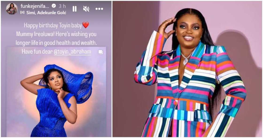 Funke Akindele celebrates Toyin Abraham's birthday Funke Akindele celebrates Toyin Abraham's birthday