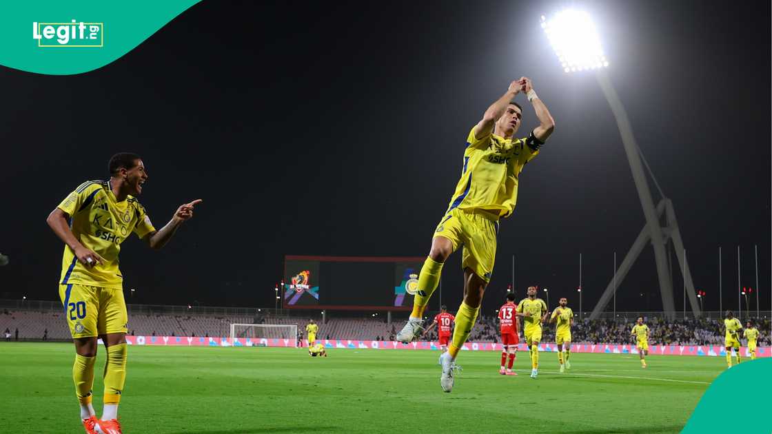 Angelo Gabriel, Cristiano Ronaldo, Al-Nassr, Al Wehda, King Abdulaziz Sports City, Mecca, Saudi Arabia.