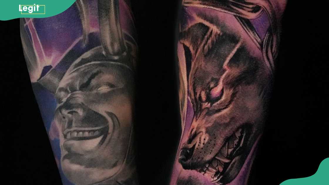 Fenrir and Loki inking Fenrir and Loki inking