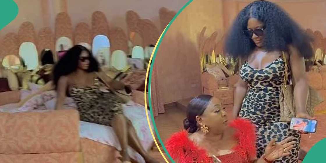 Destiny Etiko shows off Ita Giwa's massive village bedroom.