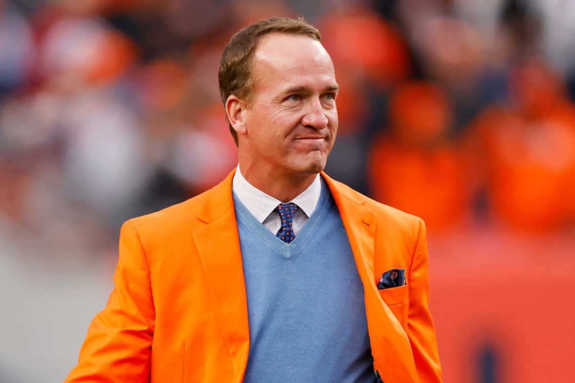 Peyton Manning at Empower Field At Mile High on 31 October 2021 in Denver, Colorado.