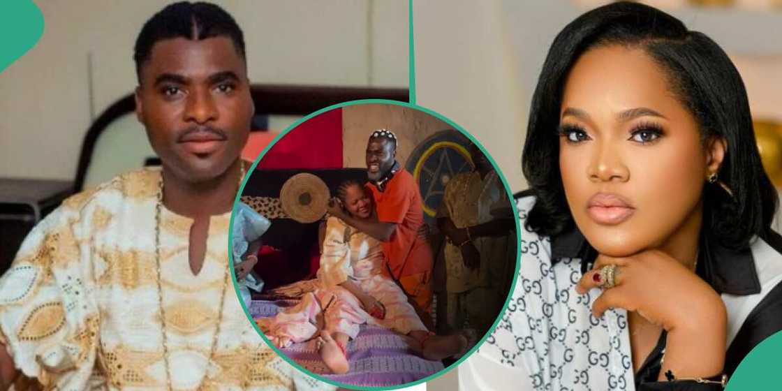 Video as Ibrahim Chatta praises Toyin Abraham. Video as Ibrahim Chatta praises Toyin Abraham.