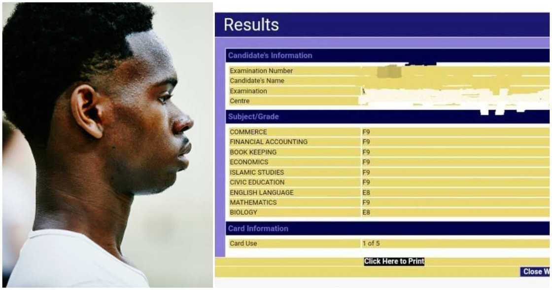 WAEC 2023, 2023 WAEC, boy fails WAEC woefully WAEC 2023, 2023 WAEC, boy fails WAEC woefully