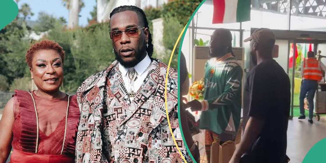 Burna Boy and his mother in Abidjan. Burna Boy and his mother in Abidjan.