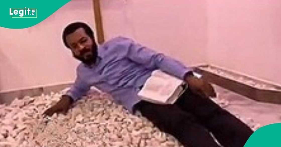 Video shows heap of stones where Prophet Ebuka Obi sleeps at night Video shows heap of stones where Prophet Ebuka Obi sleeps at night