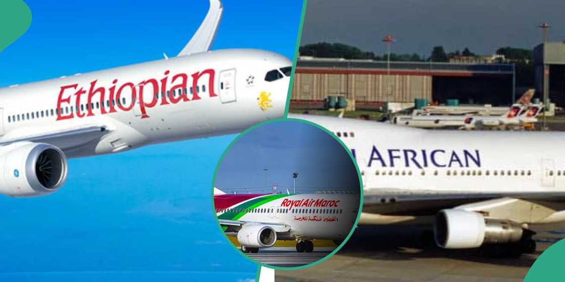 Ethiopian Airlines, EgyptAir, South African Airways Ethiopian Airlines, EgyptAir, South African Airways