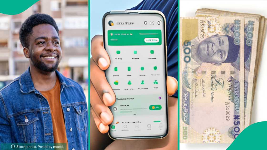 Man shares his OPay account showing amount he saved in one month.