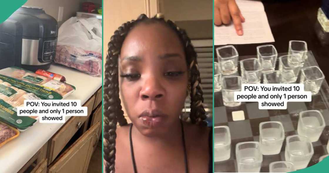 Lady cries out after inviting people to her party but only 1 person showed up Lady cries out after inviting people to her party but only 1 person showed up