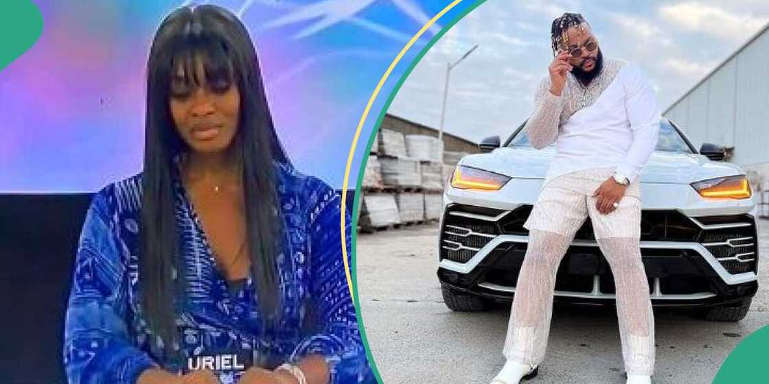 BBNaija All Stars housemates Uriel and Whitemoney BBNaija All Stars housemates Uriel and Whitemoney