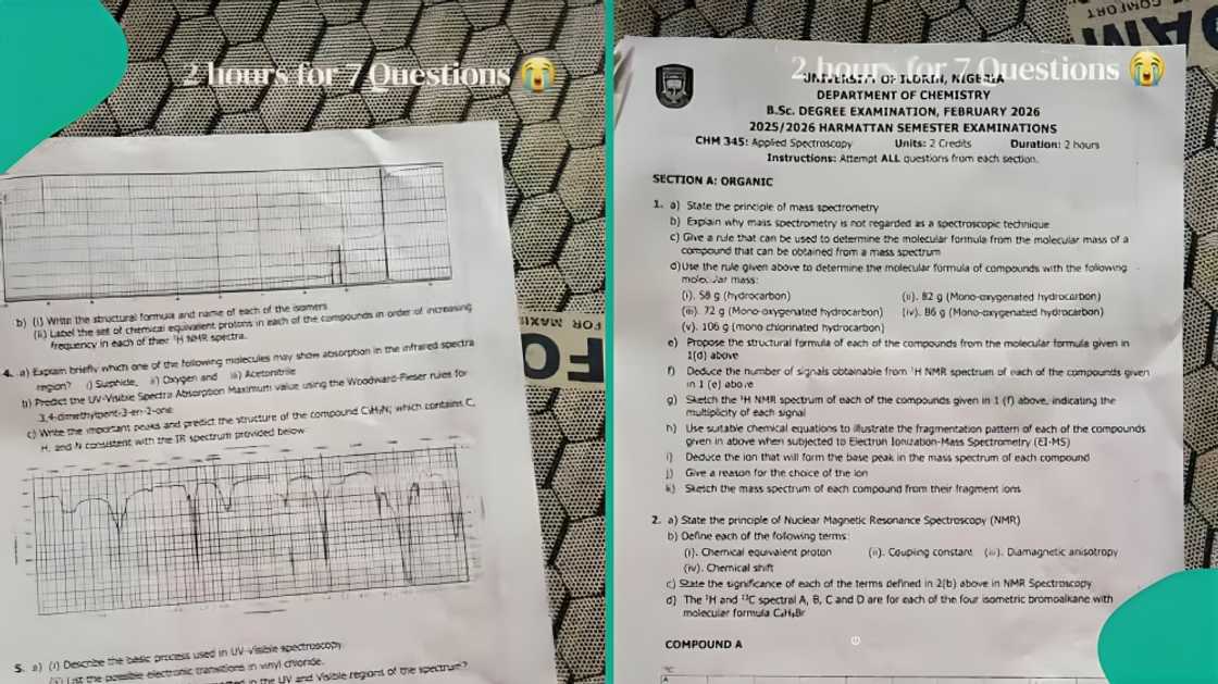 Lady displays multiple pages of UNILORIN Chemistry exam, stirs debate online