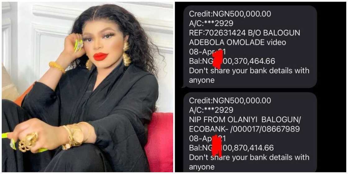 Thank You God: Popular Crossdresser Bobrisky Flaunts 'Almost N1 Billion' Account Balance Thank You God: Popular Crossdresser Bobrisky Flaunts 'Almost N1 Billion' Account Balance