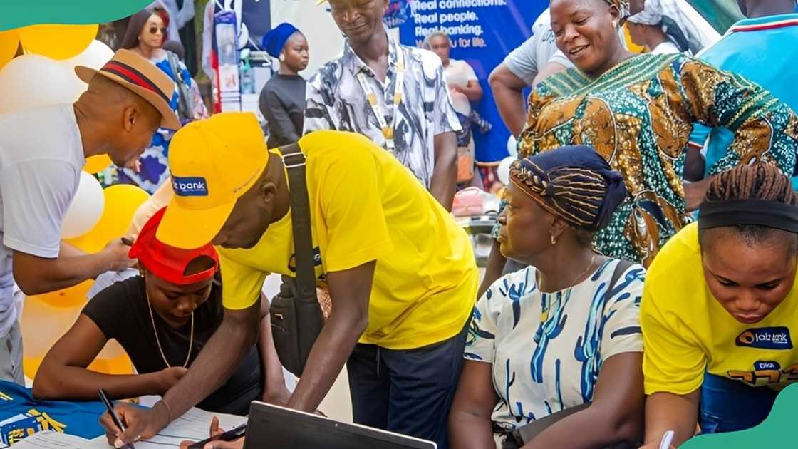 Jaiz Bankstaff members attend to clients