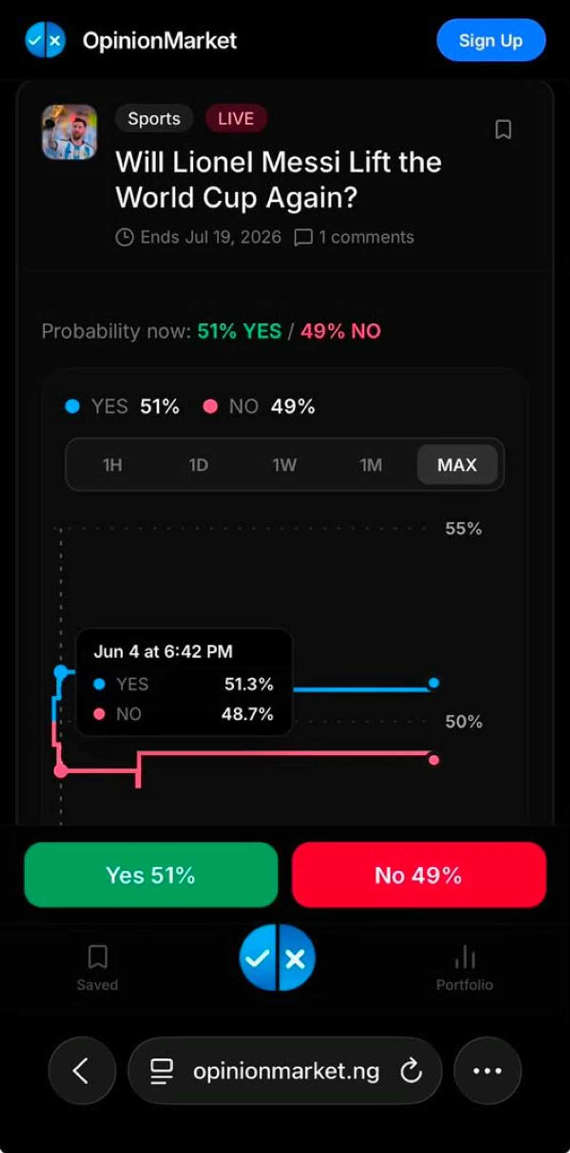 OpinionMarket Launches Nigeria's First Mainstream Prediction Market Platform OpinionMarket Launches Nigeria's First Mainstream Prediction Market Platform