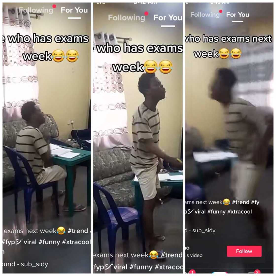 Student Vibes to Music Despite Having Exams, Video Stirs Reactions