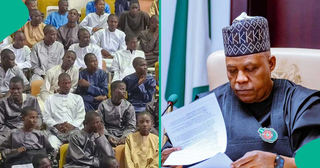 Yaran Kano da Kashim Shettima. Yaran Kano da Kashim Shettima.