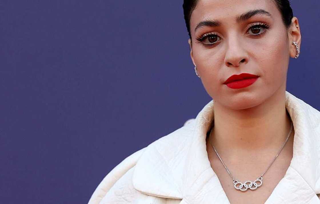 Yusra Mardini attended the premiere of 'The Swimmers' in London in October Yusra Mardini attended the premiere of 'The Swimmers' in London in October