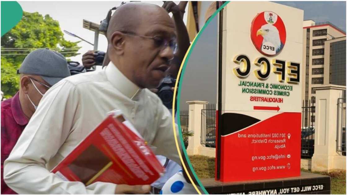 Former governor of the Central Bank of Nigeria (CBN) Godwin Emefiele has been remanded in the custody of the EFCC Former governor of the Central Bank of Nigeria (CBN) Godwin Emefiele has been remanded in the custody of the EFCC