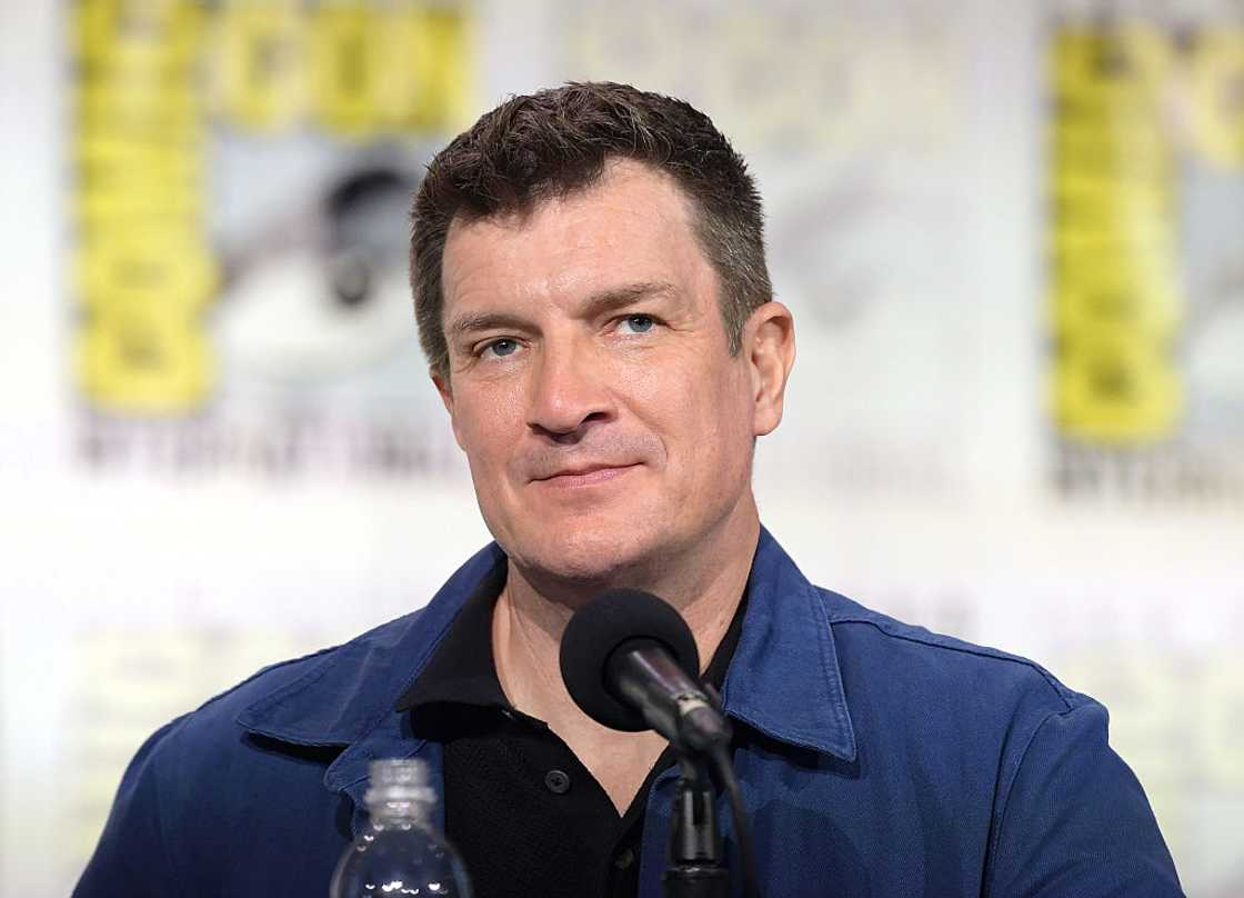 Nathan Fillion in San Diego, California. Nathan Fillion in San Diego, California.