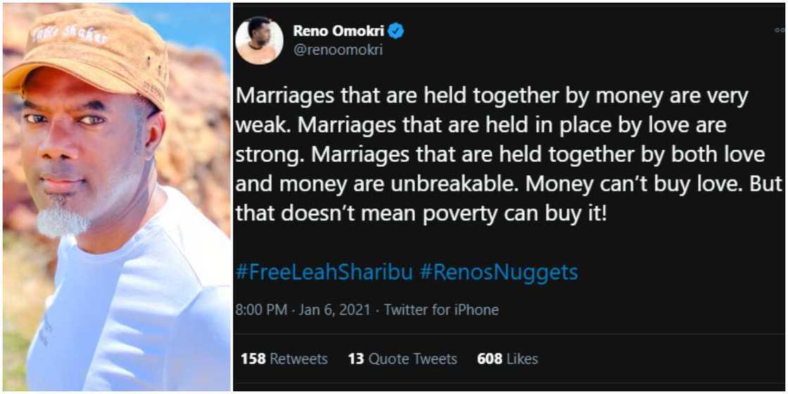 Reno Omokri speaks on how money can not buy love Reno Omokri speaks on how money can not buy love