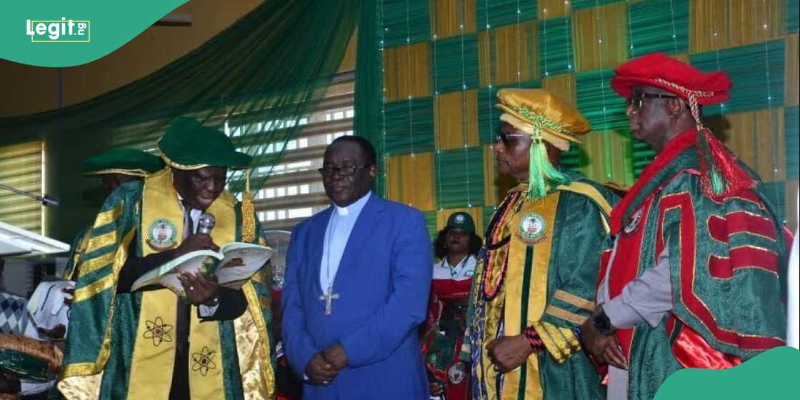 A total of 7,684 students of FUOYE graduated, including the university’s first set of law graduates.