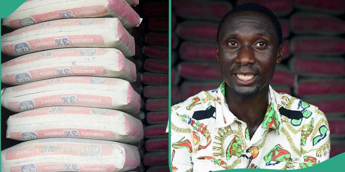 Nigerian man buys cement at N13,000. Nigerian man buys cement at N13,000.