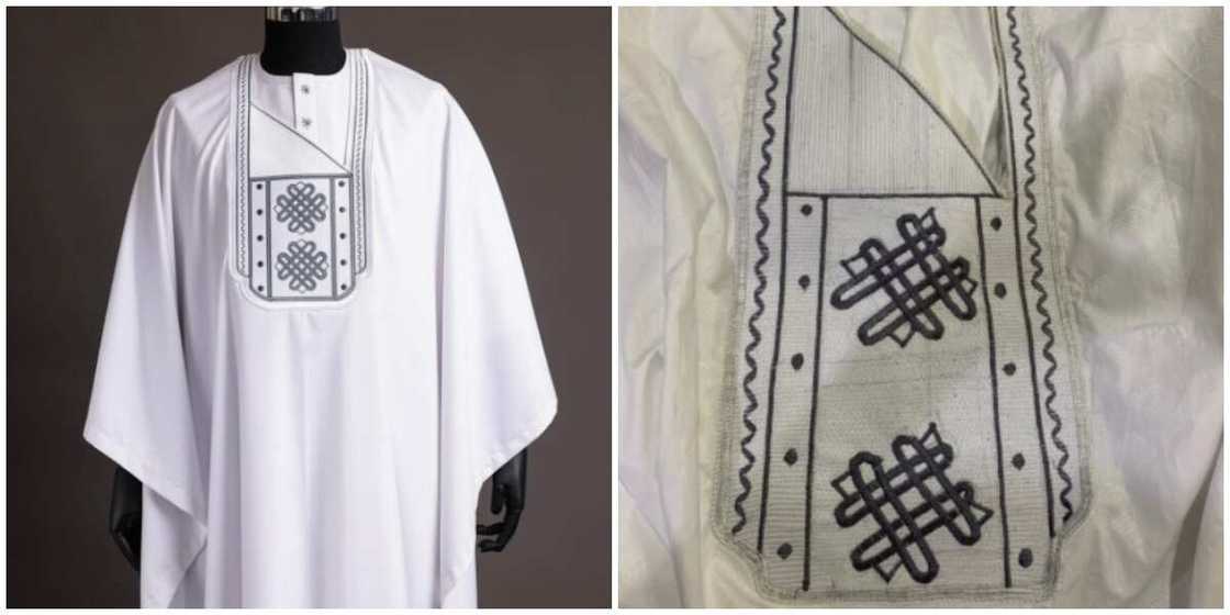 Ramadan edition: Man shares photo of agbada ordered vs what he got Ramadan edition: Man shares photo of agbada ordered vs what he got