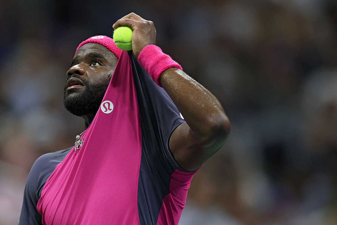 Frances Tiafoe at the USTA Billie Jean King National Tennis Center Frances Tiafoe at the USTA Billie Jean King National Tennis Center