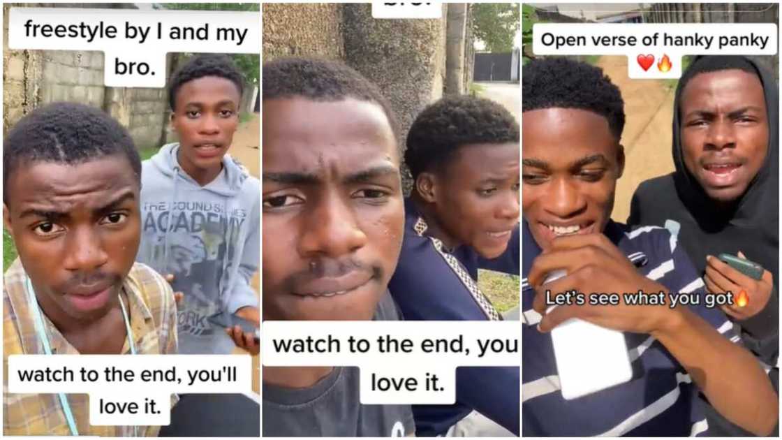 Two brothers sing about rejection from a girl Two brothers sing about rejection from a girl