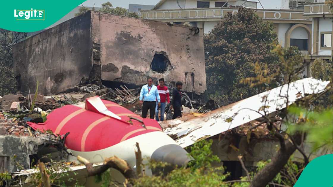 Part of the Air India plane that crashed. Part of the Air India plane that crashed.
