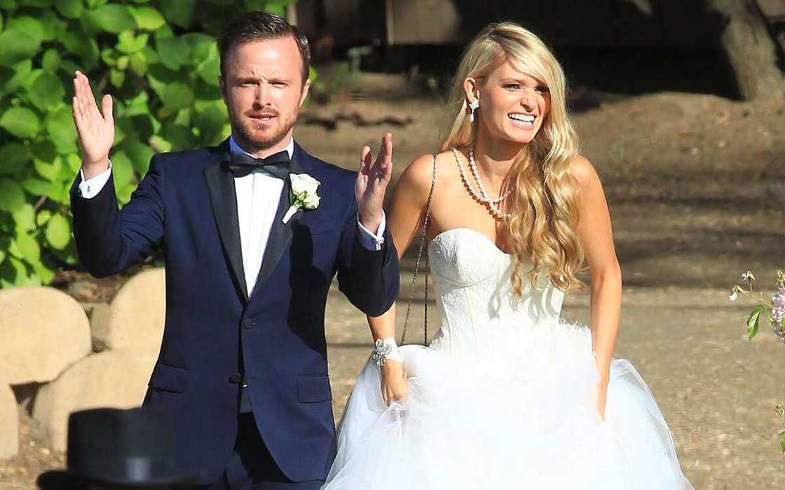 Aaron Paul and Lauren Parsekian Aaron Paul and Lauren Parsekian
