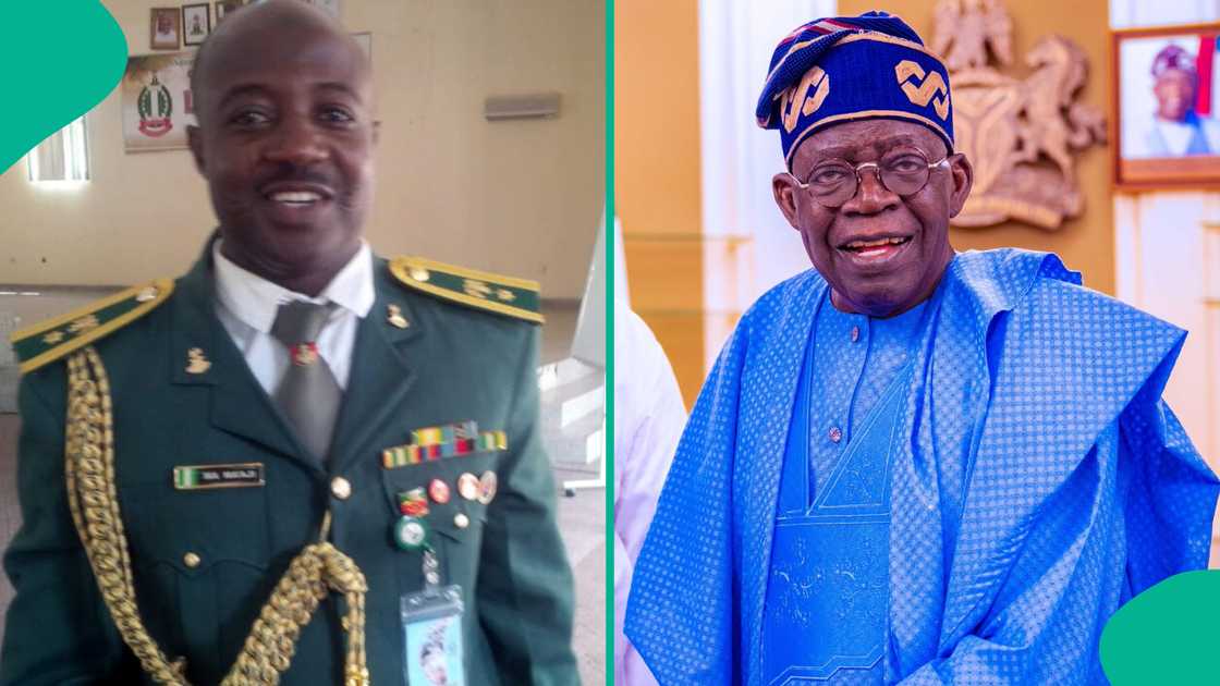 Sojan da ake zargi da kitsa juyin mulkin Tinubu, Mohammed Ma'aji na da alaka da tsohon gwamnan Bayelsa. Sojan da ake zargi da kitsa juyin mulkin Tinubu, Mohammed Ma'aji na da alaka da tsohon gwamnan Bayelsa.