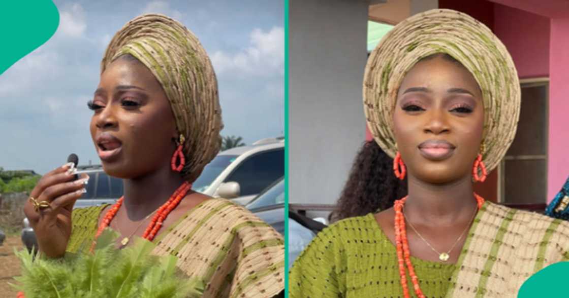 Nigerian lady displays the photos she found inside her dad's cupboard.