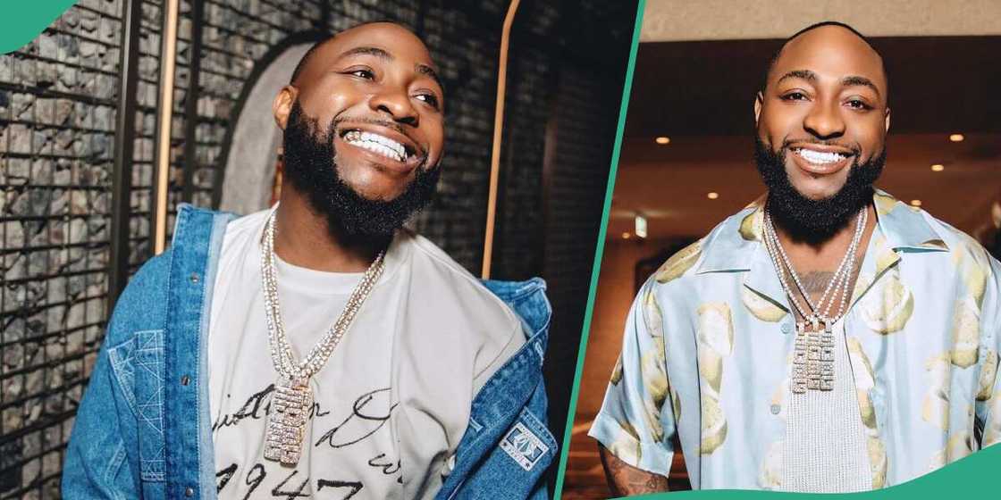 Davido shows off on Twitter. Davido shows off on Twitter.