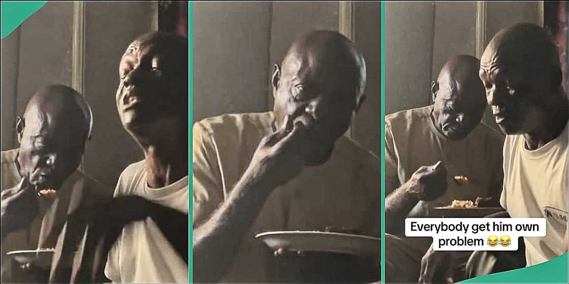 Nigerian man eats zealously during prayer session Nigerian man eats zealously during prayer session